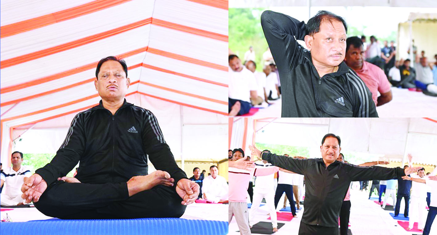 आसन में अनुशासन है : CM विष्णुदेव साय
