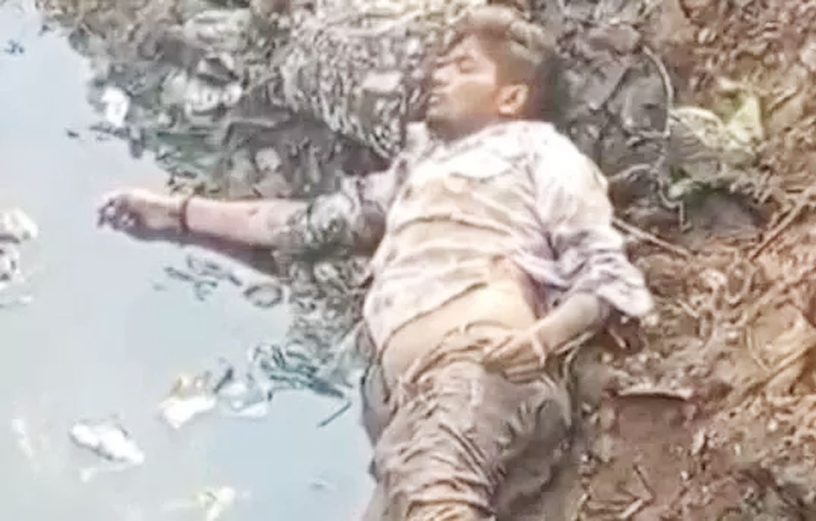 शंकर नगर एक्सप्रेस-वे के नाले में युवक की संदिग्ध लाश मिली