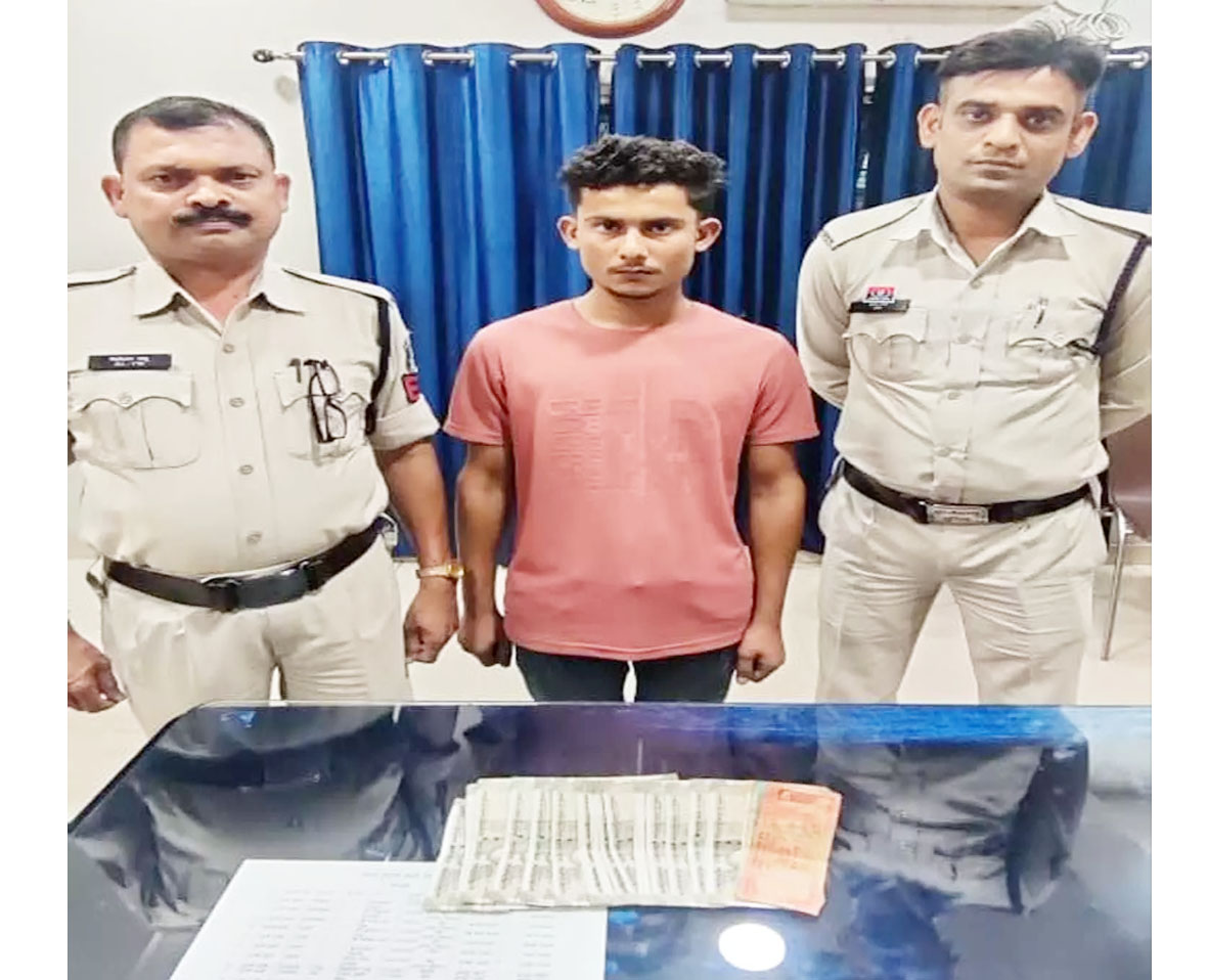 मंदिर की दानपेटी से नकदी चोरी करने वाला आरोपी गिरफ्तार