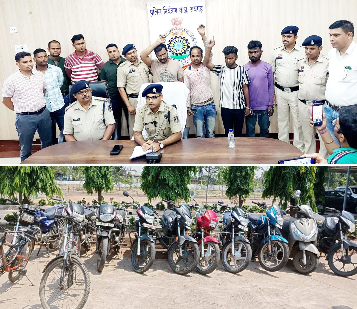 बाइक चोर गिरोह का भंडाफोड़, 5 आरोपियों की हुई गिरफ्तारी