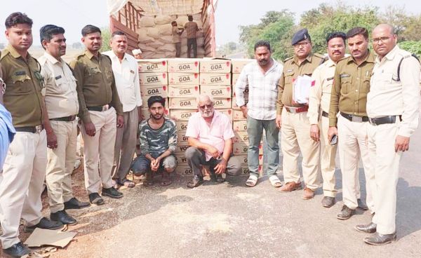 ग्राम बासा में पकड़ाया अवैध शराब का जखीरा, 445 पेटी जब्त