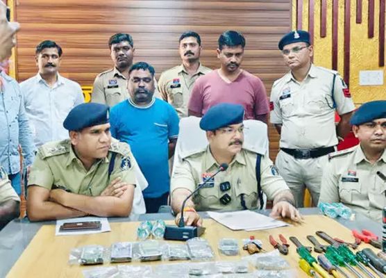 राजनांदगांव में 2 शातिर चोर पकड़ाए
