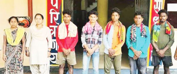 गंगराजपाड़ में ग्रामीण की हत्या में शामिल 6 नक्सली गिरफ्तार