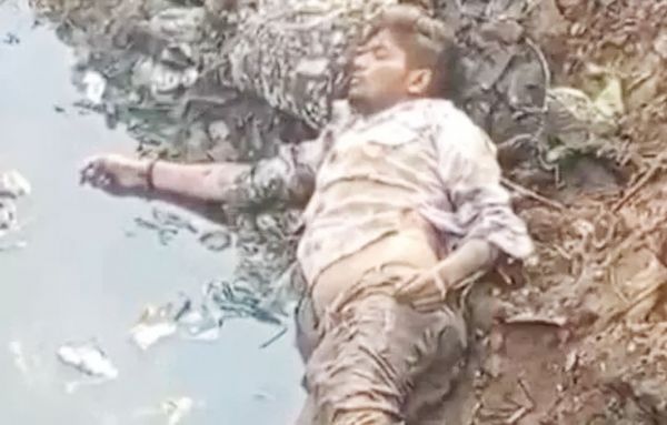 शंकर नगर एक्सप्रेस-वे के नाले में युवक की संदिग्ध लाश मिली