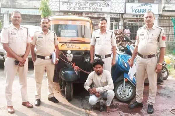 ऑटो और एक्टिवा चोरी, रायगढ़-ओडिशा में वारदात को अंजाम देने वाला गिरफ्तार