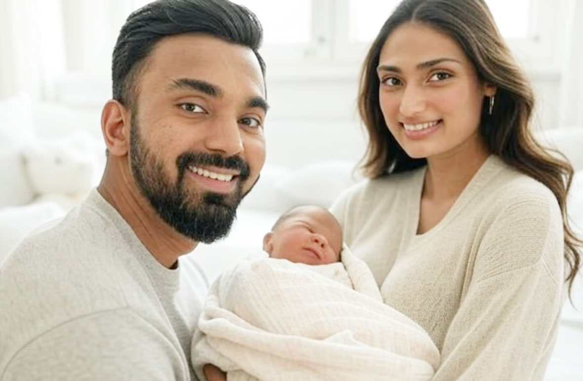 अथिया शेट्टी ने पति के बर्थडे पर दिखाई बेटी की पहली झलक