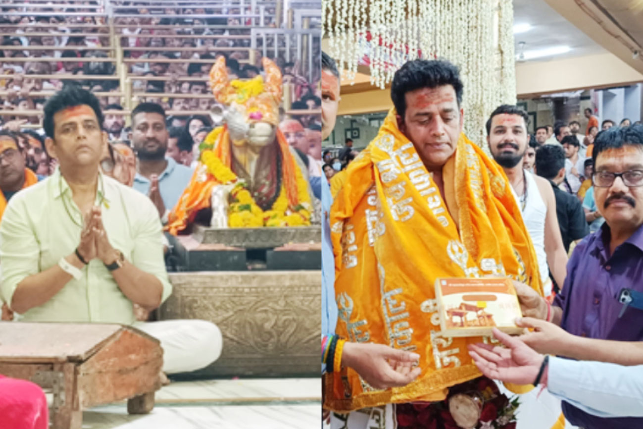 महाकालेश्वर के दर्शन को उज्जैन पहुंचे रवि किशन, भस्म आरती में हुए शामिल