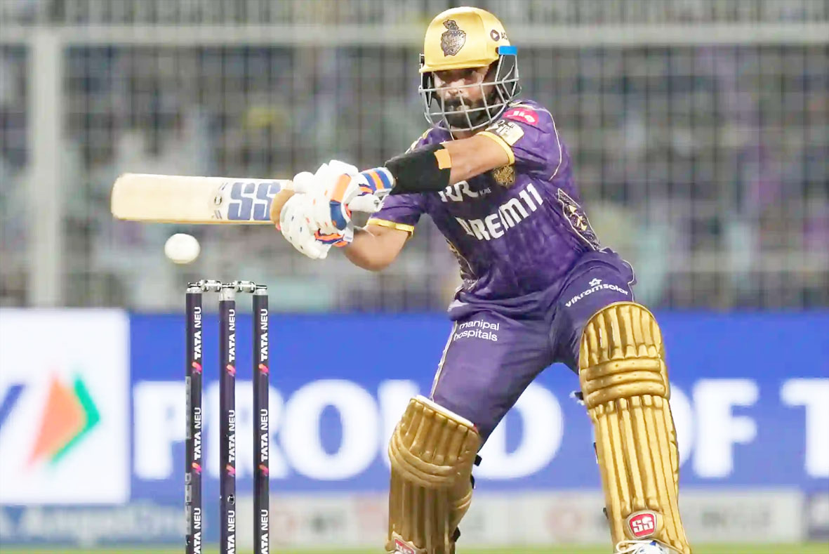 KKR के कप्तान रहाणे 5,000 रन बनाने वाले नौवें आईपीएल बल्लेबाज बने