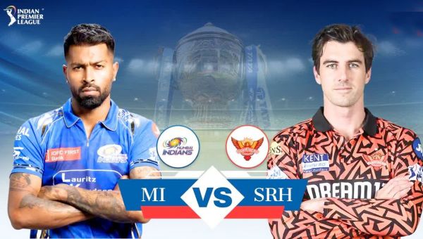 IPL में आज एमआई और एसआरएच के बीच मुकाबला