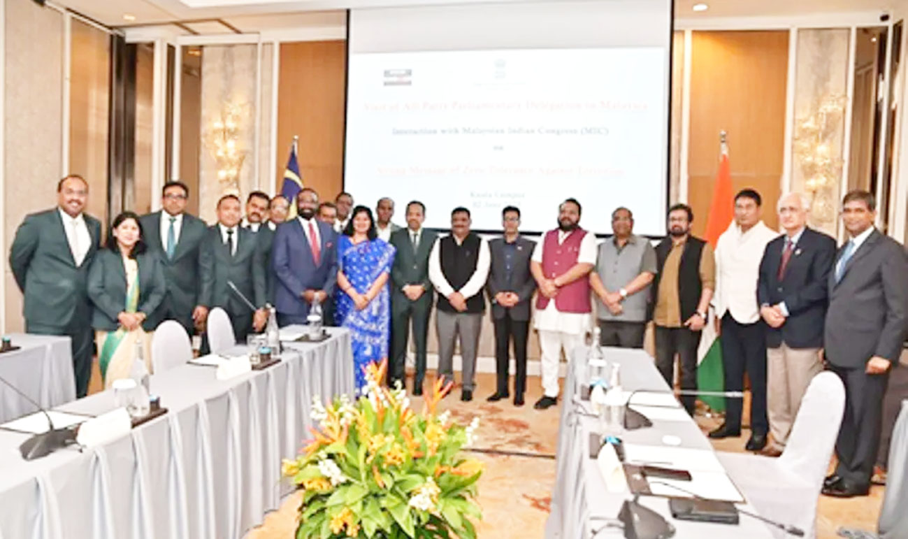 भारतीय प्रतिनिधिमंडल ने मलेशियाई नेताओं से आतंकवाद पर भारत का रुख स्पष्ट किया