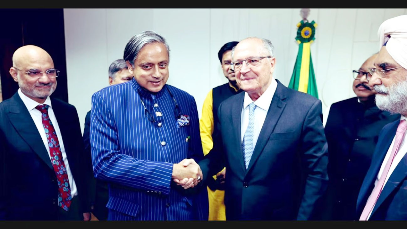 शशि थरूर के नेतृत्व में प्रतिनिधिमंडल ने की ब्राजील के उपराष्ट्रपति से मुलाकात