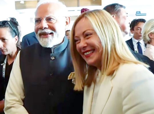 जी-7 शिखर सम्मेलन में PM मोदी ने की जॉर्जिया मेलोनी से मुलाकात